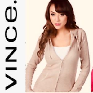 VINCE Waffle Thermal Zip Up Joodie